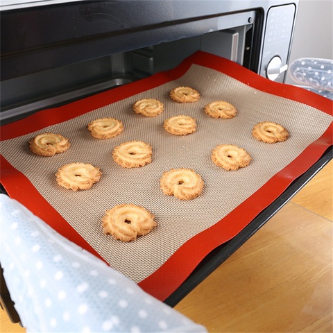 Non-Stick Silicone Baking Mats Cookie Pad Rolling Dough Mat High Temperature Resistant Glass Fiber Batters Flour Fondant ► Photo 1/6