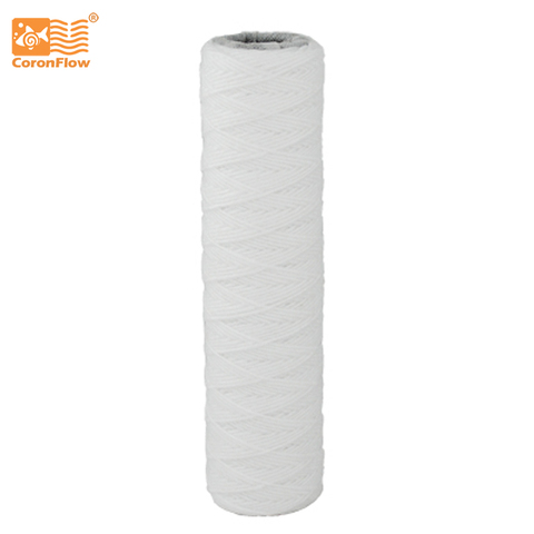 Coronflow Dual purpose wound string filter cartridge 10 inch 5 micron for water purifier WPC5 ► Photo 1/4