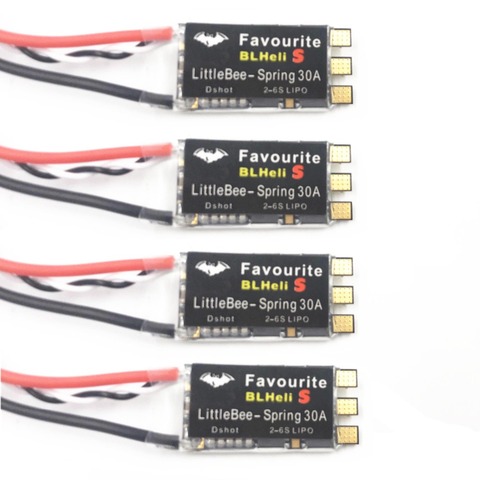 FVT LittleBee Little Bee BLHeli_S SPRING 2-6S 20A 30A ESC DSHOT ESC Speed Controller for QAV-X FPV Raing Drone Quadcopter ► Photo 1/6