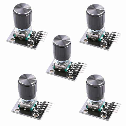 diymore 5PCS/Lot KY-040 Rotary Encoder Module with 15x16.5 mm Potentiometer Rotary Knob Cap for Arduino ► Photo 1/5