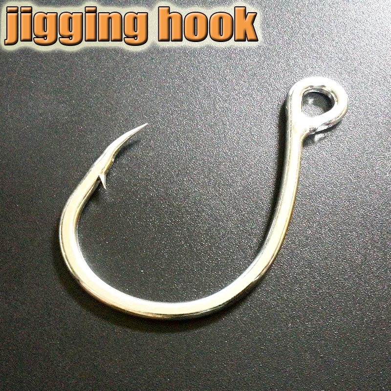 10Pcs Stainless Steel Fishhook Saltwater Fishing Hook Big Jigging Tuna Fish Hook