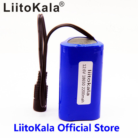 LiitoKala High Quality Portable 12V 2200mAH 18650 Rechargeable Lithium Battery Batteries Pack For CCTV Camera MID GPS 2200mah ► Photo 1/4