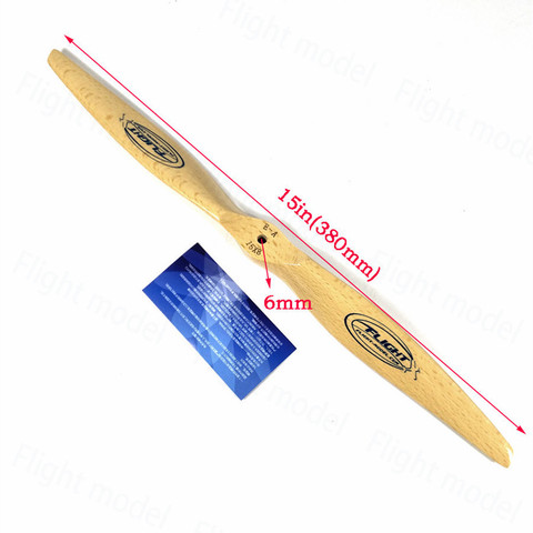 Flight-model CW Wooden Propeller Beechwood Prop For Electric RC Airplane 15X8 16X8 ► Photo 1/6