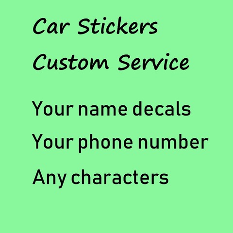 Custom Sticker Your text Name Phone Number Email Address Decal PVC Waterproof car wall laptop decal photo picture Die Cut design ► Photo 1/1