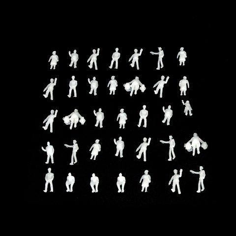 1:200 scale model  miniature white figures Architectural model human scale HO model ABS plastic peoples  ► Photo 1/1