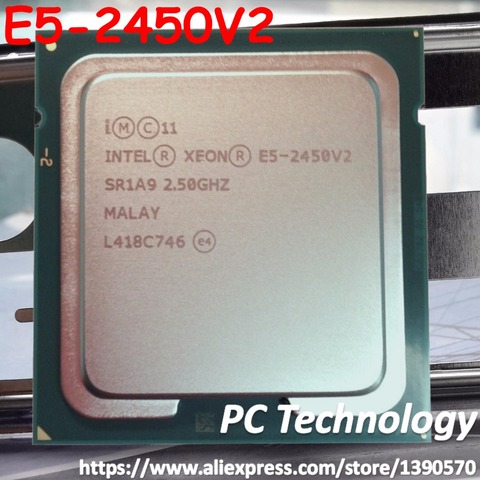 Original Intel Xeon processor E5 2450V2 2.5GHZ 8-Core E5 2450 V2 20MB SmartCache E5-2450V2 LGA1356 95W free shipping E5-2450 V2 ► Photo 1/1