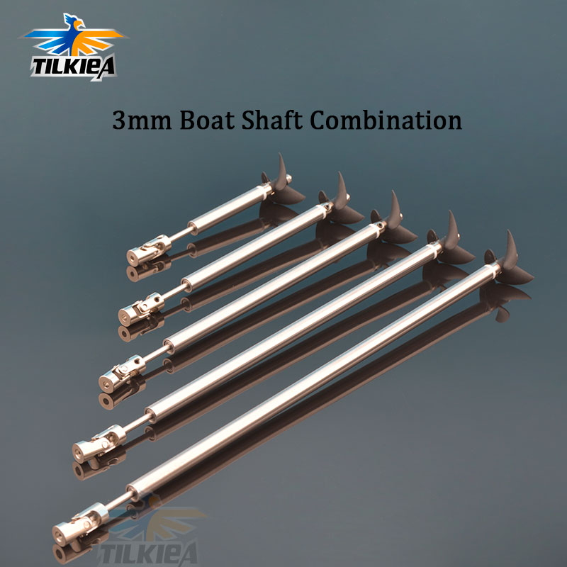4mm Boat Drive Shaft 10-35cm 3-Blades 36mm Propeller Coupling