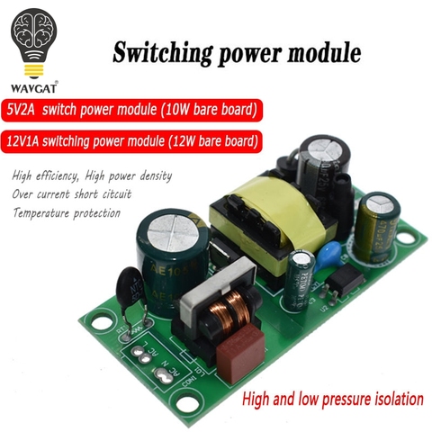 5V 2A 12V 1A 10W AC-DC Switching Power Module Isolated Power 220V to 5V 12V Switch Step Down Buck Converter Bare Circuit Board ► Photo 1/6