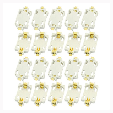 20pcs White Housing CR2032 SMD Cell Button Battery Holder Socket Case ► Photo 1/3