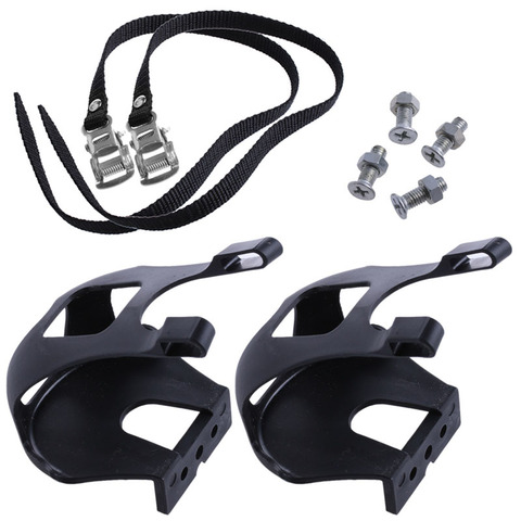 New 2022 arrival Cycling Road Bike Mountain Bike Black Toe Clips With Straps for Bicycle Pedal N10 dropship ► Photo 1/6