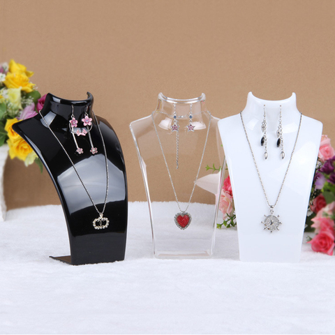 Wholesale 3 Colors 20*13.5*7.3CM Mannequin Necklace Jewelry Pendant Display Stand Holder Show Decorate Jewelry Display Shelf ► Photo 1/4
