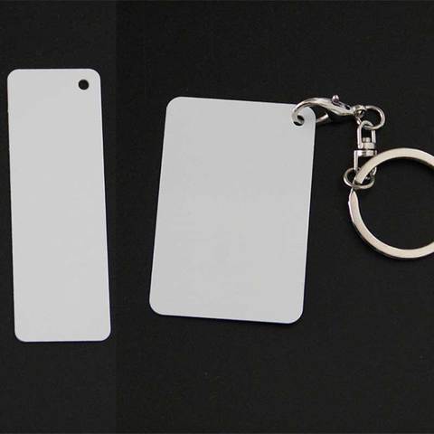 100Pcs MDF Sublimation Blanks Keychain Bulk, Sublimation Keychain