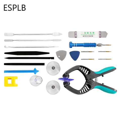 ESPLB 20 in 1 Mobile Phone LCD Screen Opening Pliers Screwdrivers Pry Magnetizer Disassemble Set for iPhone 5 5s 6S Tablet ► Photo 1/6