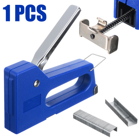 Mini Staple Nail Stapler Stapling Machine Kit with 100pcs 6mm Nails For Furniture Woodworking Stapler Hand Tools ► Photo 1/1