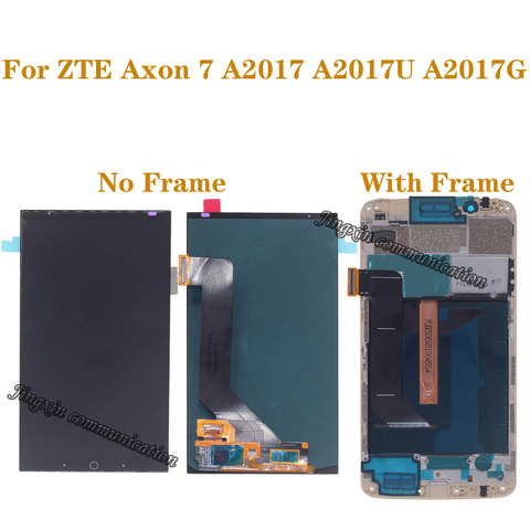 100% tested original AMOLED screen For ZTE Axon 7 A2017 A2017U A2017G LCD display + touch screen digitizer replaceable screen ► Photo 1/6