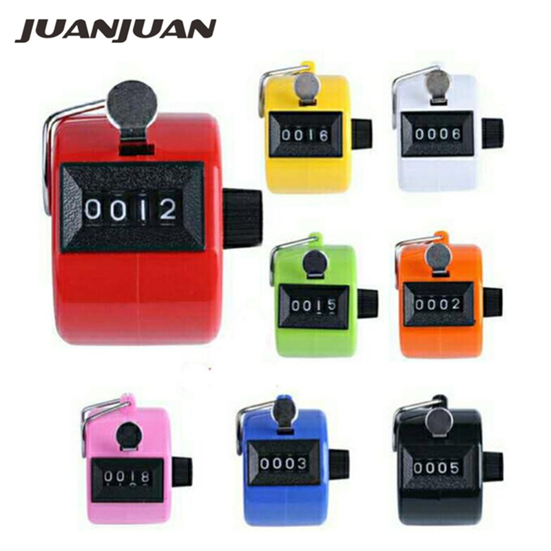 4 Digit Number Hand Held Tally Counter Digital Golf Clicker Manual Training  Counting Counter Metal Counter - AliExpress