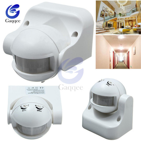 AC 220V-240V 110V 180 Degree Outdoor IP44 Security PIR Infrared Motion Sensor Detector Movement Switch Max 12m 50Hz 3-2000LUX ► Photo 1/6