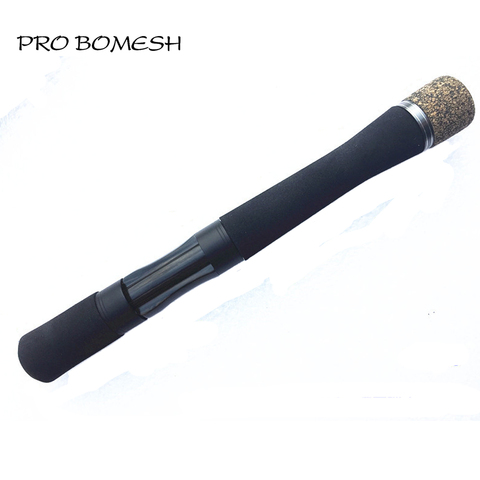 Pro Bomesh 1 Set 56g 65g 24cm 49cm Wood Reel Seat Spinning Rod Handle Kit EVA Rubber Cork Handle Kit DIY Rod Building Components ► Photo 1/1