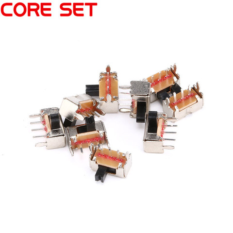 20PCS/Lot SK12D07VG3 Mini Slide Switch 1P2T 3Pin Toggle Switch SMD PCB DPDT  Handle high 3mm Side Knob ► Photo 1/4