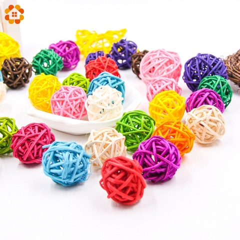 50pcs/lot 3cm Rattan Ball for Birthday Party Decor Wedding Decorations,Christmas DIY Supplies Home Ornament Decoration ► Photo 1/6