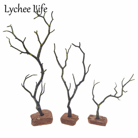 Simulated Tree Branches Model Plastic Garden Tree Home Decoration Craft Pastoral Style Sand Tray Miniature Figurines ► Photo 1/6
