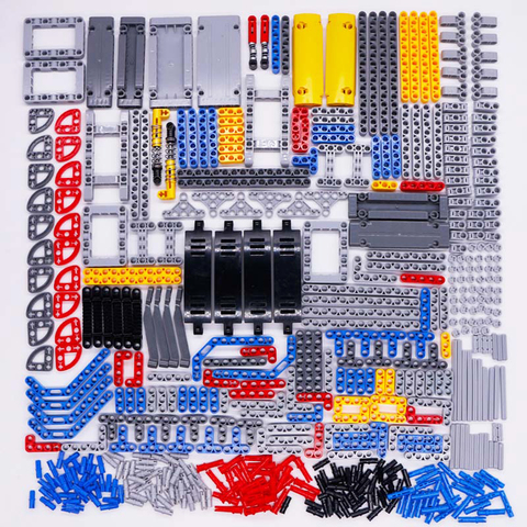 Technic Parts Bricks Pin Liftarm Studless Beam Axle Connector Panel gear Car Toys Mindstorm compatible Building Blocks Bulk sets ► Photo 1/6