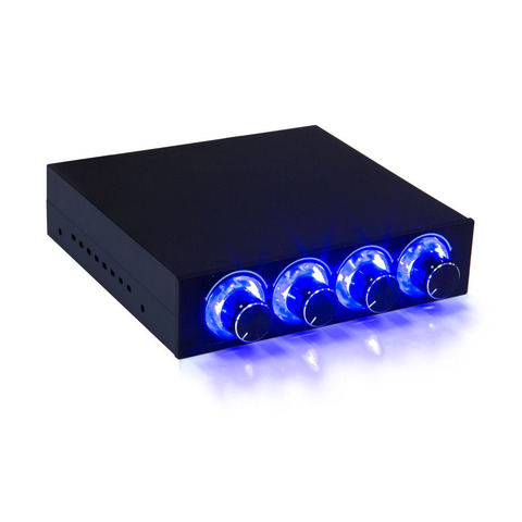 Fan Speed Controller 4 Channel W/ LED Controls Up To 4 Sets Of PC Computer Fans GDT Controller And CPU HDD VGA ► Photo 1/6