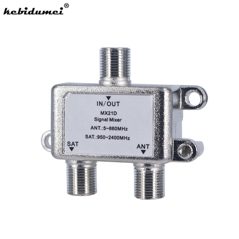 Practical 2 In 1 Dual-use 2 Way Port TV Signal Satellite Sat Coaxial Diplexer Combiner Splitter Combiners Cable Switch Switcher ► Photo 1/5