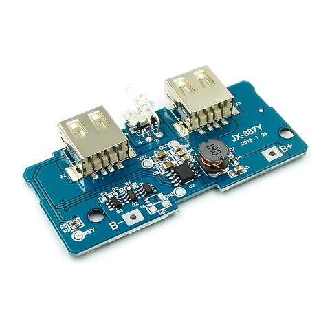 5V 2A Power Bank Charger Module Charging Circuit Board Step Up Boost Power Supply Module 2A Dual USB Output 1A Input ► Photo 1/4