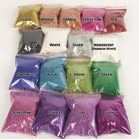 Extra Ultra Fine Glitter Powder, Rainbow color  For Crafts / Nails / Floristry   AA7962 ► Photo 1/5