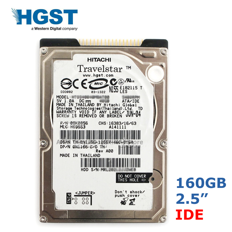 saldar rodear Histérico HGST Brand 160GB 2.5" IDE PATA 5400-7200rpm HDD Internal Hard Drives disk  for Laptop Notebook disco duro interno 9.5mm - Price history & Review |  AliExpress Seller - ARM CO.,LTD. (CHINA) Store 