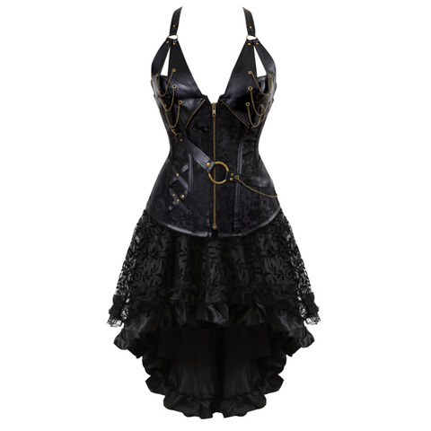 gothic steampunk corsets skirt plus size halloween steampunk clothing for women ► Photo 1/6