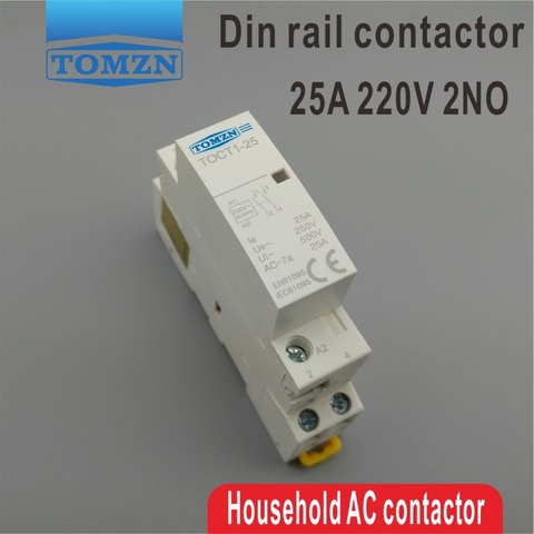 CT1 2P 25A 220V/230V 50/60HZ Din rail Household ac Modular contactor 2NO ► Photo 1/6