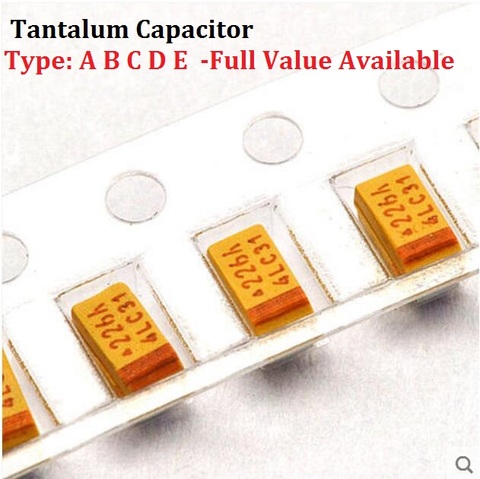 10PCS Tantalum Capacitor Type A 106 10V 10UF 10V SMD 3216 Capacitance 10V10UF 1206 Capacitors 10UF10V ► Photo 1/2