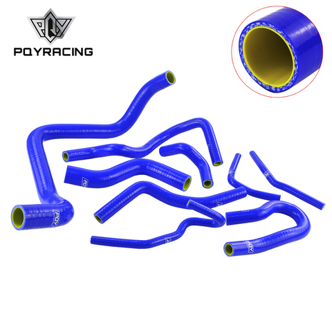 Blue & Yellow D15/16 Silicone Radiator Coolant Hose , Silicone hose kit With PQY logo For Honda CIVIC SOHC D15 D16 EG EK 92-00 ► Photo 1/6
