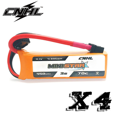 CNHL MiniStar 450mAh 11.1V 3S 70C Lipo Battery With XT30U Plug ► Photo 1/4