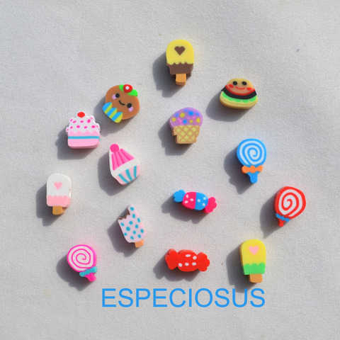 50pcs DIY Jewelry Accessories polymer clay beads Cartoon Ice cream Mix Design Spacer mix color Bracelet Department Slices ► Photo 1/2