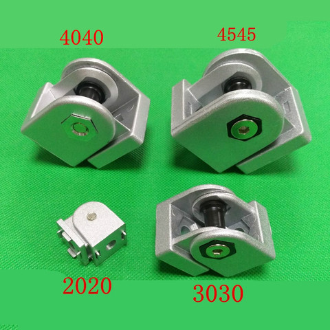 2022/3030/4040/4545 Zinc alloy living hinge Aluminum profile fittings Right angle Zinc Alloy Flexible Pivot Joint connector ► Photo 1/5