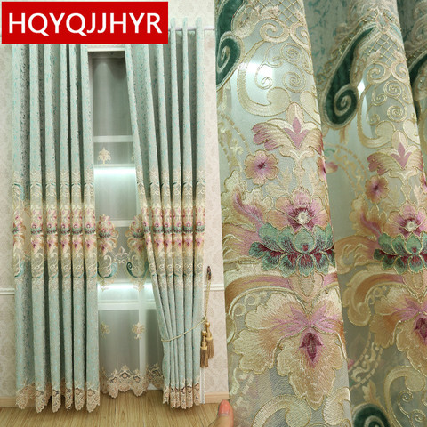 European luxury villa embroidered Blackout curtains for Living Room Royal royal curtains for Bedroom Window curtain kitchen ► Photo 1/6