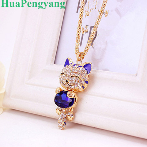 New creative female fashion cute cat exquisite necklace sweater chain designed for high-end gifts for girls Necklaces ► Photo 1/1