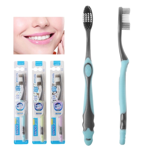1pc Super hard bristles Tooth brush for Adult  Remove Smoke Blots Coffee Stains ► Photo 1/6