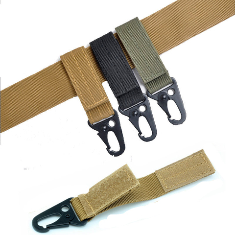 webbing Carabiner backpack Molle strap clip kit travel bag Quickdraw belt clasp outdoor bushcraft hang camp attach tactical ► Photo 1/1