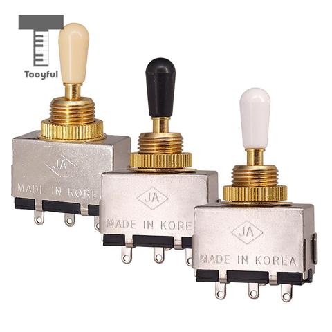 Tooyful Metal Closed 3 Way Pickup Selector Tone Toggle Switch for LP Electric Guitar Accessory ► Photo 1/6