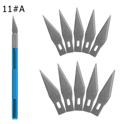 11 Blades Craft Artwork Cutting Knife DIY Carving Knife Stencil Scoring Hobby Chiseling Model Repairing Sculpture Scalpel Knife ► Photo 1/6