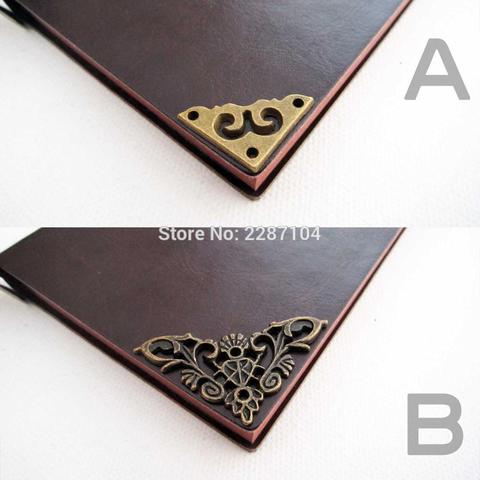 12X New Iron Metal Decorative Flower Jewelry Box Chest Gift Wooden Case Book Menu Scrapbook Photo Album Corner Protector ► Photo 1/1