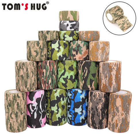 4.5m Hunt Disguise Elastoplast Camouflage Elastic Wrap Tape Self Adhesive Sports Protector Ankle Knee Finger Arm Bandage ► Photo 1/6