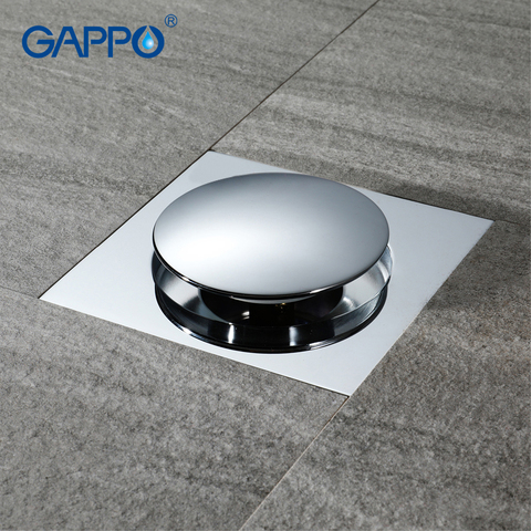 GAPPO Drains square bathroom shower drain strainer waste drainer anti-odor bath shower floor drain cover stopper shower ► Photo 1/6