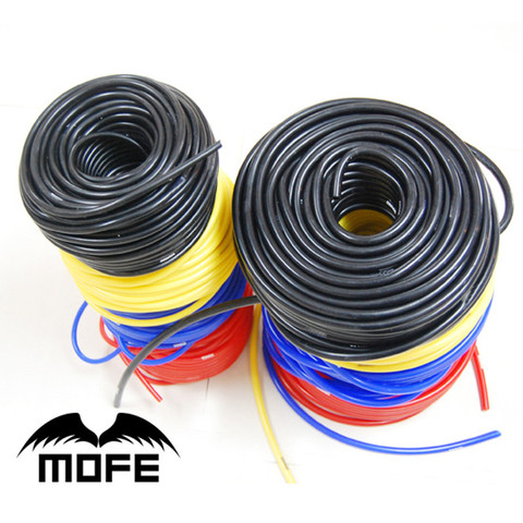 7.13 Mofe car vacuum silicone hose 5meter 3mm/4mm/6mm/8mm vacuum pipe Black/Yellow/Blue/Red ► Photo 1/5