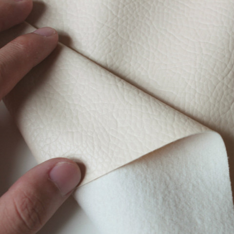 Milky Faux Leather Upholstery Fabric Solid Color White Faux Leather Fabric For Sewing Patchwork Quilting Home Decoration Crafts ► Photo 1/6