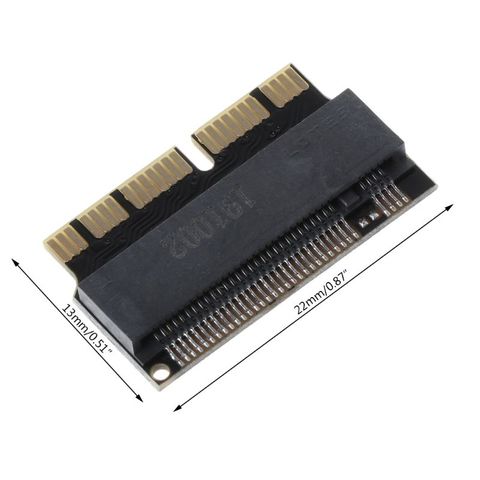 NVMe PCI Express PCIE 2013 2014 2015 to M.2 SSD Adapter Card for Macbook Air Pro A1398 A1502 A1465 A1466 ► Photo 1/6